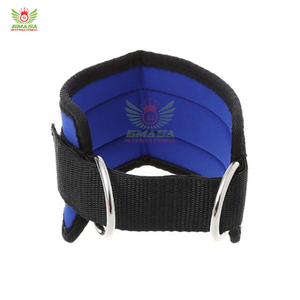High Quality Neoprene Padding <b>Ankle</b> Straps Best Fitness Workout Protection Wholesale Brown Nylon Unisex Weightlifting Anklets - Product Image 4