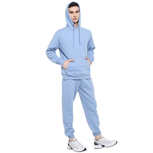 Ensemble de survêtement imprimé personnalisé pour homme, 320 g/m², effet délavé, avec sweat à capuche et pantalon de jogging ample, grande taille, respirant, séchage rapide, vêtements décontractés d'hiver - Product Image 4