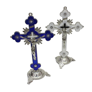 Suministros Funerarios para Iglesias: Cruz de Ataúd con Jesús, Accesorios para Ataúdes y Urnas, Cruz Decorativa Cristiana de Aleación de Zinc - Product Image 2