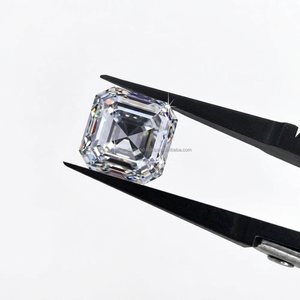 Prix de gros en vrac 0,60 $/pièce Diamants synthétiques VS-Si de laboratoire, taille Asscher, couleur DEF, HPHT/CVD, pour la fabrication de bagues et de bijoux - Product Image 1