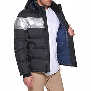 Trending Casual Street Style Men's Hooded Puffer Jacket Plain Bubble Anti-wrinkle Quick Dry best Anti-pilling All <b>Colours</b> And - Product Image 3