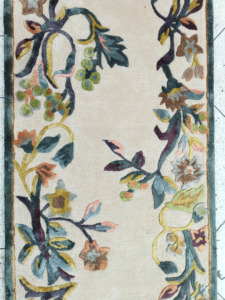 Tapis de prière floral classique de luxe, sur mesure, en laine/soie, tufté à la main, à poils plats, épais et de grande taille, résistant aux taches, pour la maison - Product Image 4