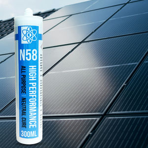 Scellant silicone industriel en cartouche de 300 ml pour la construction, le travail du bois et l'emballage - Imperméable et résistant aux intempéries, certifié - Product Image 6