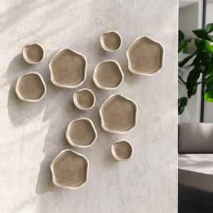 Modern Luxury Style Irregular Shape Ceramic Plate <b>Wall</b> Installation For Living Office <b>Wall</b> Arts Home Decor By Universal Overseas - Product Image 3
