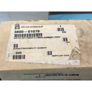 Régulateur de pression de gaz AMAT 3800-01079 0-30 PSI - Équipements et pièces semi-conductrices de renommée mondiale à la fois fiables et durables - Product Image 4