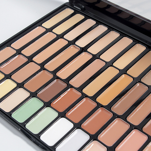 Palette de correcteur crème 50 couleurs à couvrance totale, palette professionnelle longue tenue pour le contouring et le rehaussement avec miroir - Product Image 2