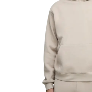 Sweat-shirt à capuche ample pour homme OEM, sans cordon de serrage, avec poche kangourou et épaules tombantes, personnalisable, fabrication usine - Product Image 5