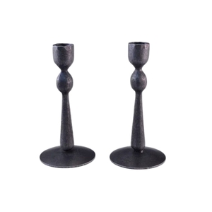 Wholesale Nordic Hand Forged Iron <b>Candlestick</b> Holder Modern Matte <b>Black</b> 5-Arm Metal Candelabra Table Centerpiece for Wedding - Product Image 4
