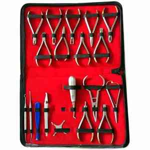 Kit de Instrumentos Dentales de Ortodoncia de Primera Calidad, 18 Piezas, Acero Inoxidable, Herramientas Quirúrgicas Restauradoras Manuales Reutilizables, CE - Product Image 5