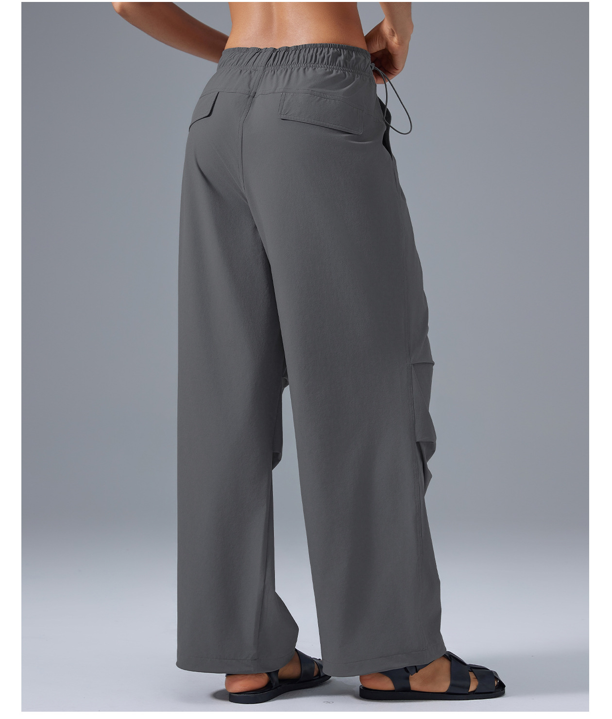 Women's High Eight-Point Yoga Pants Loose Casual Quick-Dry Breathable Sports Fitness Full Length Tummy Control Slim Running Pant