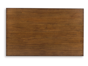 Table basse rectangulaire artisanale en bois de manguier massif, finition brun riche, style américain traditionnel, pour salon. - Product Image 6