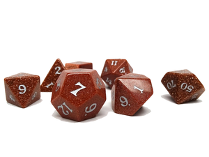 Dados de piedra de alta calidad, piedra de oro roja, cristal natural, piedras preciosas curativas de reiki, piedra grabada, juego de dados personalizados, cristal vikingo - Product Image 6