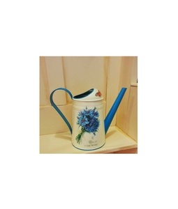 Arrosoir en métal artisanal avec finition décorative imprimée à l'émail, cadeau idéal pour les amateurs de jardin et les passionnés de plantes - Product Image 2