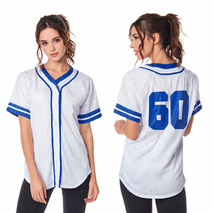 Customizable Hot Sale Women's Oversize Baseball Jersey Dress Sublimation High Elasticity Durable Team wear uniforms jersey - Product Image 1