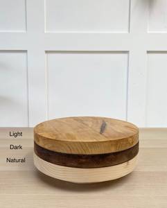 Handmade Acacia Wood Eco-Friendly Cake Stand Rustic Circle Shape Dishwasher Safe Lid-Multifunctional Cake Holder Dessert Set - Product Image 4
