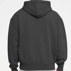Sudadera con capucha extragrande estilo streetwear, de felpa francesa, corta, gruesa, con logotipo personalizado de diseñador, sudadera con capucha lisa de alta calidad - Product Image 2