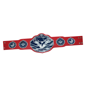 Ceinture de champion des États-Unis personnalisable, ceinture de sport rouge et bleue de haute qualité, ceinture de titre personnalisée, éditions de collection - Product Image 6