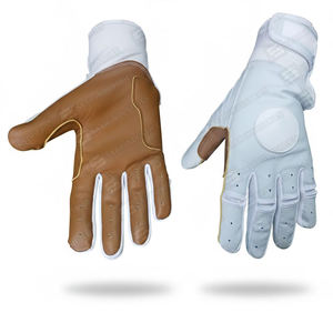 ถุงมือเบสบอลแบบมืออาชีพที่ปรับแต่งได้ของ Syed Sarfraz Industries ทำจากหนังแท้แบบแยกส่วน ปิดนิ้วเต็มรูปแบบ สำหรับตำแหน่งสั้นสต็อป ซ้าย-ขวา - Product Image 1