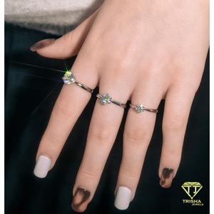 Classic Round Moissanite <b>Solitaire</b> Engagement <b>Ring</b> 925 Sterling <b>Silver</b> Bridal Jewelry Custom Wedding <b>Ring</b> for Women - Product Image 3