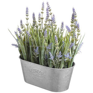 Seaux à fleurs ronds avec poignées jardinière galvanisée pour la maison et le jardin - Product Image 6