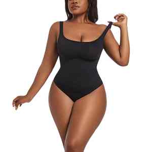 ชุดบอดี้สูทผู้หญิงสำหรับฤดูร้อน เนื้อผ้าโพลีเอสเตอร์นุ่ม ระบายอากาศได้ดี กระชับสัดส่วน ควบคุมหน้าท้อง ชุดออกกำลังกาย ปรับแต่งได้ - Product Image 6