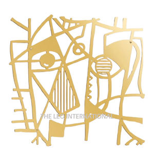 Nouveaux objets décoratifs en métal pour la décoration murale, décoration d'hôtel, cadeaux d'affaires, plaqué or - Product Image 6