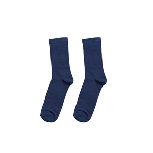 Men's Custom Logo Crew <b>Socks</b> <b>Wool</b>/Nylon Breathable Eco-Friendly Athletic Winter Cuff Print White Black - Product Image 1