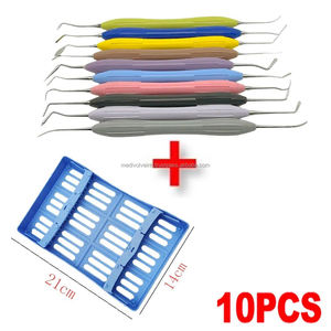Kit de 10 instrumentos de silicona para rellenos dentales con bandeja de almacenamiento para clínicas y hospitales dentales - Product Image 2