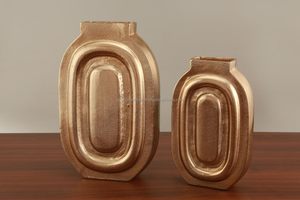 Best Seller High Quality <b>Decor</b> <b>Vase</b> Modern Shape Metal Flower <b>Vase</b> for Home Living Room Wedding Tabletop by Azora Industries - Product Image 2