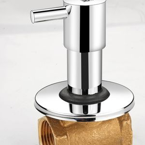 Robinet de chasse d'eau encastré en laiton durable, montage mural, pour systèmes de chasse d'eau efficaces dans les salles de bain - Product Image 2