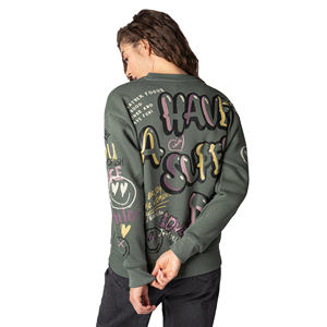 Sudadera Personalizada Unisex de Invierno con Estampado, Logotipo, Algodón de Alta Calidad, Cuello Redondo, Ecológica y Transpirable para Mujer - Product Image 3