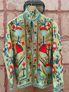 Chaqueta Casual para Mujer, Chaqueta Tipo Sarong con Bordado Floral, Forro Interior de Algodón, Abrigo Unisex de Invierno, Regalo Especial para Mujer - Product Image 3