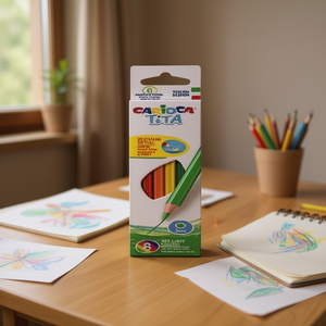 Set di 6 Matite Colorate Esagonali per Disegno Artistico - Product Image 3