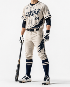 Men’s Baseball Uniform Set Custom Athletic Jersey and Pants - Product Image 3