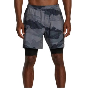 กางเกงขาสั้นออกกำลังกายผู้ชายคุณภาพสูงขายดี สไตล์สตรีทแฟชั่น ลายเรียบ แห้งเร็ว ระบายอากาศได้ดี ผลิตจากผ้าสแปนเด็กซ์และโพลีเอสเตอร์ - Product Image 5