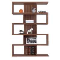 Étagère à livres étroite et haute à 6 niveaux, moderne, en bois, pour le rangement vertical, gain de place, pour le salon, le bureau à domicile