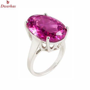 Bague en argent sterling 925 avec topaze rose de haute qualité, fabrication haut de gamme, vente en gros, stock disponible, prix bas - Product Image 1