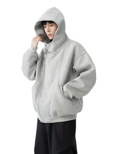 Men's Hoodie Sweatpants Set 100% Cotton Winter Solid Color Regular Long Sleeve Pullover Drawstring Custom Design Multi-color - Product Image 5