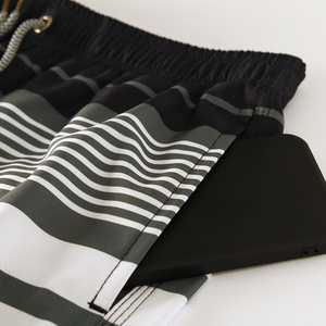 Shorts de Playa Personalizados con Logotipo Frontal para Hombre, Diseño Moderno Sublimado, Trajes de Baño para Adultos - Product Image 4