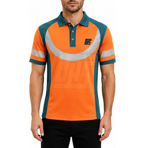 Camisas polo de trabajo diario para hombre, camisetas transpirables de mezcla de algodón de manga corta con cuello, ropa cómoda para uniforme de oficina - Product Image 3