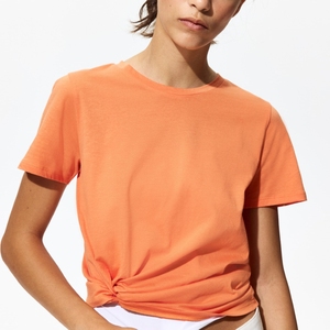 T-shirt imprimé à manches courtes col rond décontracté en coton 100% respirant neuf - Product Image 4