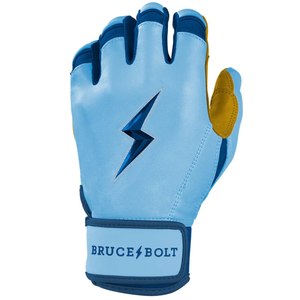 Gants de frappeur de baseball unisexes bleus personnalisés de qualité supérieure en cuir respirant, légers et antidérapants avec fermeture auto-agrippante – Vente en gros - Product Image 2