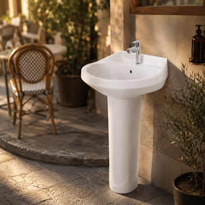 Lavabos sur pied modernes OSIS PLUS Sterling avec robinet à levier, garantie 5 ans, pour salle de bain, hôpital, centre commercial, 12L - Product Image 6