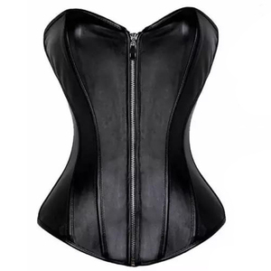 Nuevo Corsé Moldeador de Cintura con Varillas, Ecológico, de Cuero Suave y Algodón Orgánico, Transpirable, con Control Firme y Soporte Superior, Estilo Burlesque - Product Image 1