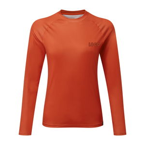 Camiseta de Manga Larga para Mujer, Ligera, de Spandex/Nailon, con Costuras Planas, de Secado Rápido, Protección UV, para Deportes Acuáticos, Personalizable - Product Image 1