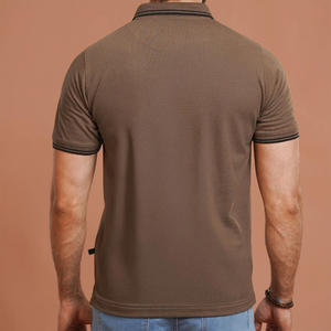 Camisas de Golf de Lujo para Hombre, Estilo Casual, con Logotipo Personalizado, Impresión Digital, Tela Waffle de Secado Rápido, con Bolsillo - Product Image 3