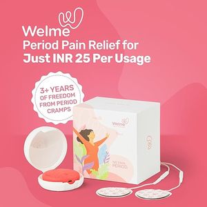 Masajeador TENS Recargable USB Welme WME, Alivio de Cólicos y Periodo Menstrual para Mujeres, Control de Intensidad, Portátil, Médico, India - Product Image 2