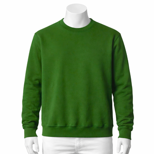 Men's Cotton Zipper-Up Sweatshirt Hoodie Long Sleeve Breathable Fleece <b>Design</b> Crew Neck Oversized Fit Custom Logo Printing - Product Image 3