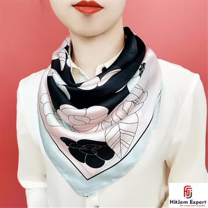 High Quality Premium Printed short <b>Scarf</b> Fabric White Label Service OEM ODM Textile Manufacturer Bali Custom Fabric Products Low - Product Image 3