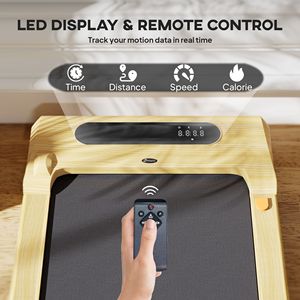 ลู่วิ่งไฟฟ้าแบบตั้งโต๊ะ 2.5 แรงม้า พร้อมรีโมทคอนโทรล จอ LED ล้อเลื่อนสำหรับเคลื่อนย้าย ใช้ได้ที่บ้าน ยิม สำนักงาน รับน้ำหนักได้สูงสุด 120 กก. ใช้ปลั๊กไฟแบบ DC - Product Image 6